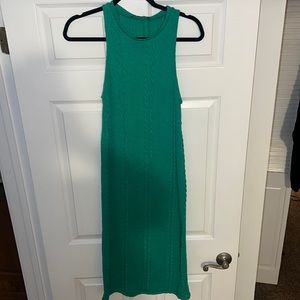 Zara Green Knit Midi Dress